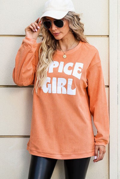 Arabella Round Neck Dropped Shoulder Sweatshirt