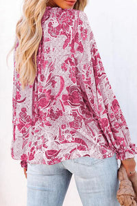 Harper Floral Print Long Sleeved Blouse