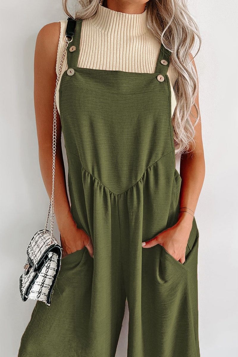 Wrenley Square Neck Wide Strap Jumpsuit