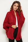 Open Front Dolman Sleeve Longline Cardigan