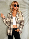 Plaid Button Down Collared Jacket