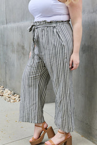 Find Your Path Paperbag Waist Culotte Pants