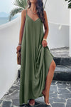 Dakota Backless Maxi Cami Dress with Pockets