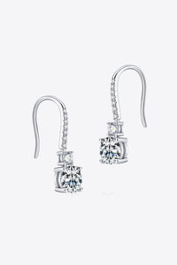 Nyla 2 Carat Moissanite 925 Sterling Silver Drop Earrings