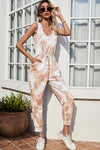 Elodie Tie-Dye Sleeveless Jumpsuit with Pockets