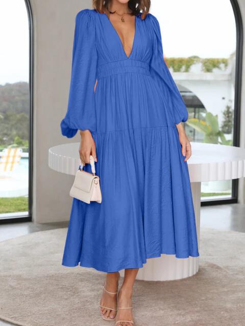 Francesca Balloon Sleeve Maxi Dress