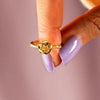 Serenity Rose Shape 18K Gold-Plated Ring