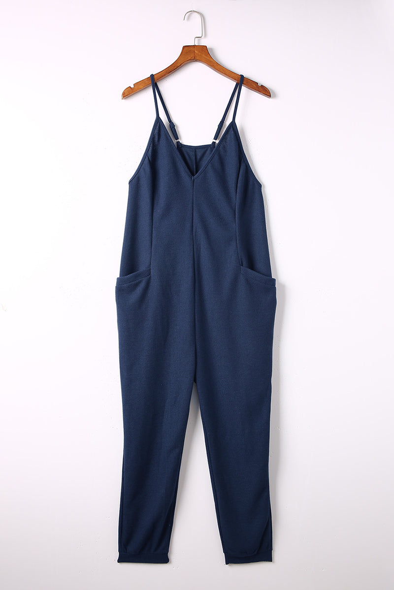 Daphne Spaghetti Strap Jumpsuit with Pockets