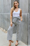 Find Your Path Paperbag Waist Culotte Pants