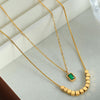 Emma Gold-Plated Double-Layered Necklace