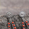 Kali Alloy Beaded Teardrop Earrings