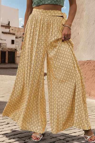 Adeline Printed Wide Leg Pants