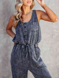 Juliana Drawstring Waist Jumpsuit