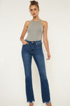 Gia Kancan Cat's Whiskers Raw Hem Flare Jeans