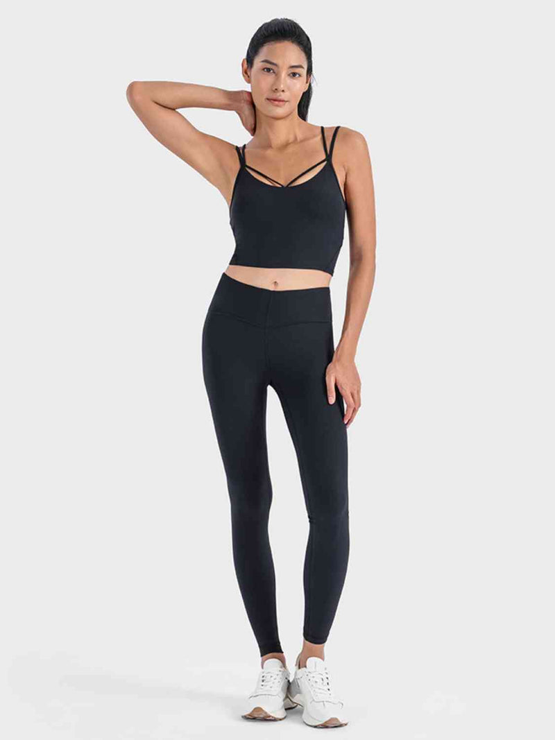 Malika Double Strap Ribbed Sports Cami