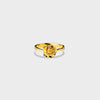 Serenity Rose Shape 18K Gold-Plated Ring