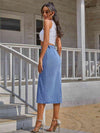 Madelyn Button Down Denim Skirt