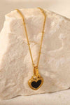 Layla Stainless Steel Heart Pendant Necklace