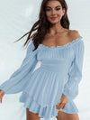 Laylani Off Shoulder Smocked Waist Romper