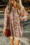 Abigail Leopard Print Sweater Dress