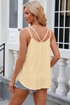 Stevie Eyelet Scoop Neck Spaghetti Strap Cami