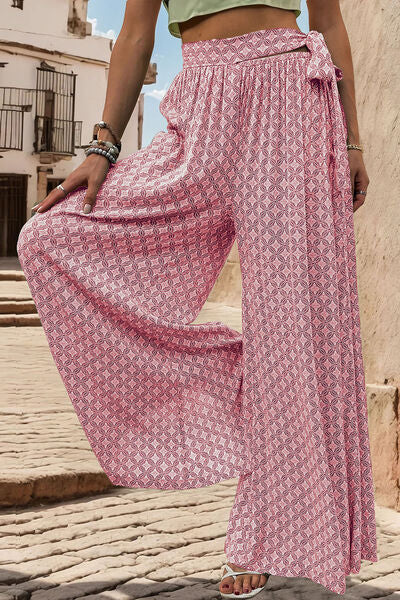 Adeline Printed Wide Leg Pants