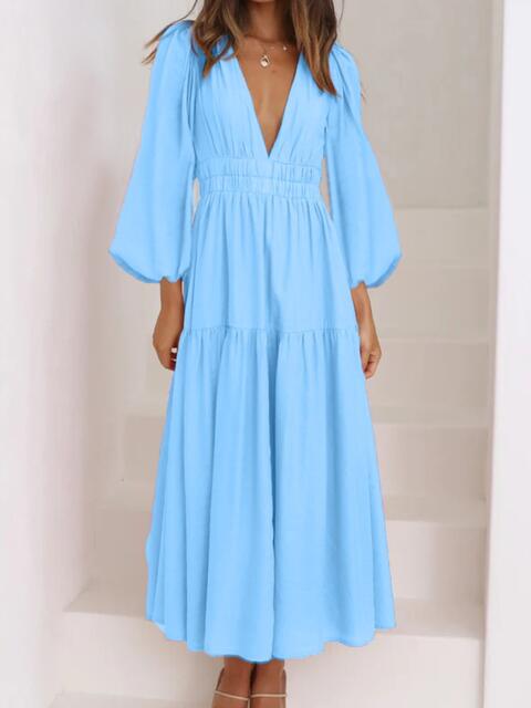 Francesca Balloon Sleeve Maxi Dress