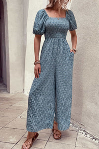 Georgia Square Neck Jumpsuit with Pockets
