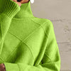 Noemi Geometric Turtleneck Sweater