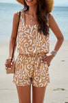 Alayna Printed Cropped Tank and Shorts Set