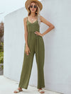 Adjustable Spaghetti Strap Jumpsuit with Pockets