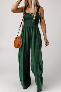 Adele Sleeveless Square Neck Jumpsuit with Pockets