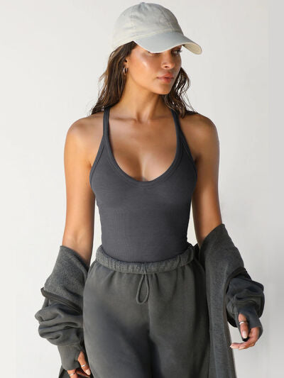 Ayla Scoop Neck Wide Strap Tank