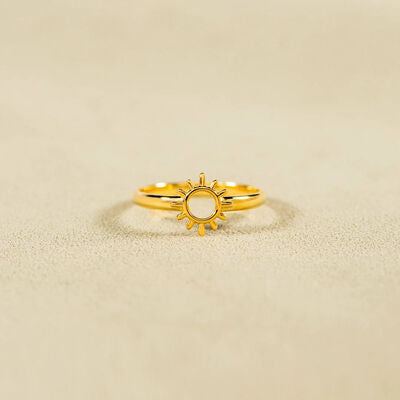 Remi Sun Shape 18K Gold-Plated Ring