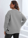 Stasia Plus Size Cutout V-Neck Sweater