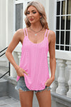 Stevie Eyelet Scoop Neck Spaghetti Strap Cami