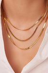 Fiona Triple Layered Snake Chain Necklace