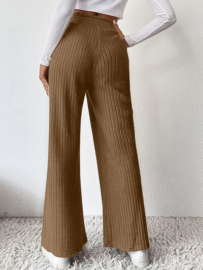 Sarah Ribbed High Waist Pants