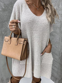 Ellie Short Sleeved Sweater with Pockets