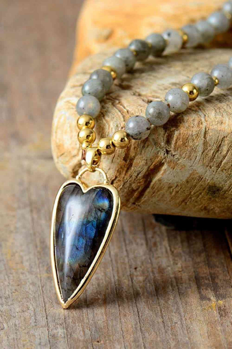 Serenity Natural Stone Pendant Necklace