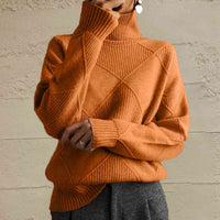 Noemi Geometric Turtleneck Sweater