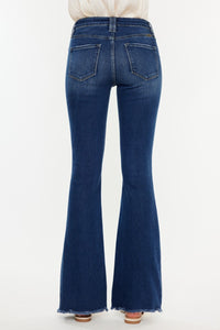 Gia Kancan Cat's Whiskers Raw Hem Flare Jeans