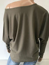 Aspen Boat Neck Long Sleeve Sweatshirt