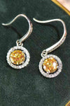 Sofia Platinum-Plated Moissanite Drop Earrings