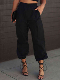 Rowan High-Waisted Drawstring Pants