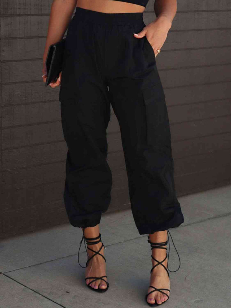 Rowan High-Waisted Drawstring Pants