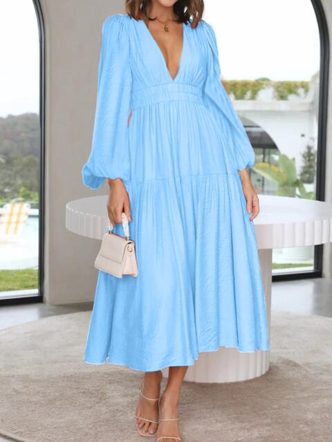 Francesca Balloon Sleeve Maxi Dress