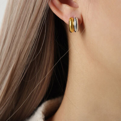 Olivia Gold-Plated C-Hoop Earrings