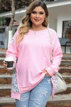 Roxanne Plus Size Leopard Print Knit Top