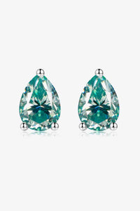 Julie 2 Carat Moissanite Teardrop Earrings